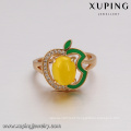 64138 Xuping temperamental yellow opal new arrival top quality 18k gold jewelry set for women